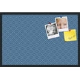 thumbnail image 2 of PinPix ArtToFrames 22x34 Custom Cork Bulletin Board Peaks Modern Pattern Navy   Poster Board Has a Fabric Style Canvas Finish, Framed in Satin Black (PinPix-1796), 2 of 6