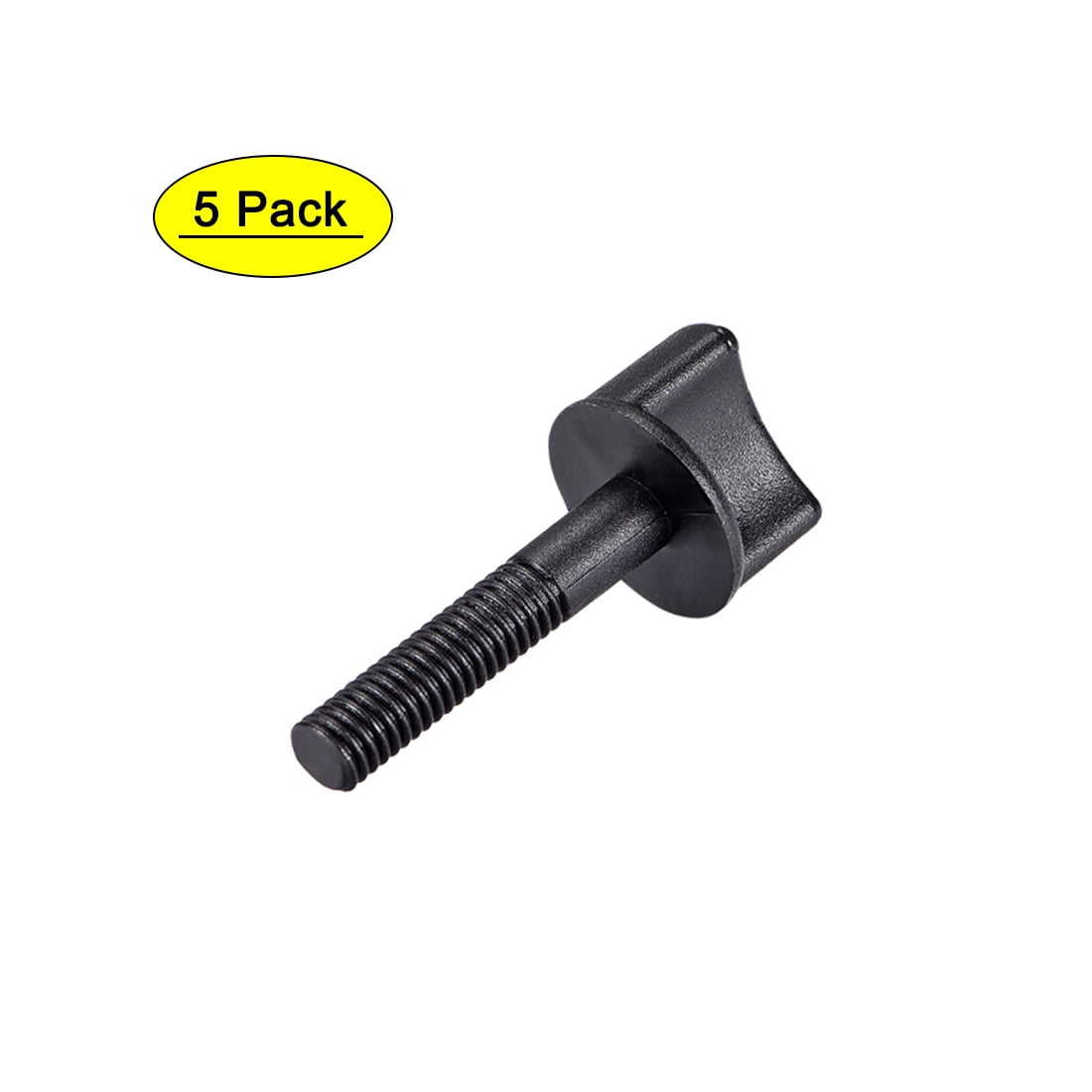 M6 x 20mm Thumb Screw Bolt 30mm Rod Hand Driven Spade Nylon Plastic