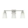 thumbnail image 2 of Trade Winds Billie 3-Light Bathroom Vanity Light in Brushed Nickel, 2 of 6