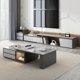 thumbnail image 4 of Office Display Tv Stands Floor Metal Led Dinning Entertainment Glass Tv Table Unit Universal Mueble Salon Living Room Furniture My Lux Decor Round, 4 of 18