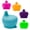 Purple, Pink, Green, variant on Silicone Sippy Cup Lids - Spill Proof, Fits Any Cup, BPA-Free, Durable , Quick to Attach - 5 Pack Silicone Lids for Cups (Purple, Pink, Green, Orange, Teal)