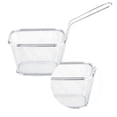 thumbnail image 2 of Fdit Fries Baskets,Mini Stainless Steel Chips Deep Fry Baskets Food Presentation Strainer Potato Cooking Tool, Fry Baskets, 2 of 7