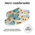 thumbnail image 6 of Balery Butterflies Pattern Women's Fuzzy Memory Foam Slippers Fluffy Winter House Shoes Indoor and Outdoor-46/47, 6 of 7