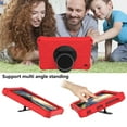 thumbnail image 4 of Dteck Kids Case for Amazon Fire HD 8 / HD 8 Plus 2020 (Latest 10th Generation 2020 Release), Heavy Silicone Shockproof Case Kids Friendly Cover with Shoulder Strap/Handle Stand, Red, 4 of 7