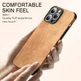 thumbnail image 3 of Luxury Lambskin Leather Phone Case For iPhone 14 13 12 11 Pro Max Mini X XS XR 7 8 Plus SE Retro Solid Color Soft Silicone Cover, 3 of 5