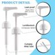 thumbnail image 4 of Gallon Pump Dispenser, 2pcs Large Resin Pump Dispenser, 4 of 5