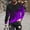 Gradient Puprle, variant on Long Sleeve Tee Shirts for Men Men's Loose Round Neck 3D Printing Long Sleeve T Shirt Top