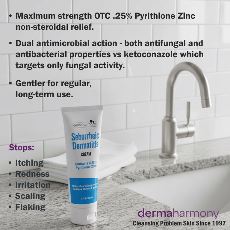 DermaHarmony Seborrheic Dermatitis Cream - 3 fl oz - (1 Tube