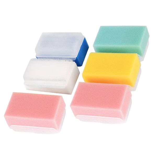 EeaseMX 6 cepillos de baño de entrenamiento sensorial táctil, esponja de masaje, cepillo de baño, exfoliante corporal para bebés (color aleatorio)