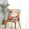 thumbnail image 2 of Anya Forger Spy X Throw Pillow Cover Decoration Pillow Case Cushion for Home Sofa Couch 18"x18", 2 of 7