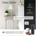 thumbnail image 3 of FrostHike Mini Smart Plug. WiFi Smart Outlet Compatible with and Google Assistant. WiFi Socket with Remote Control and Timer Function. No Hub Required. ETL&FCC Approvel, 3 of 5