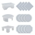 thumbnail image 6 of Silicone Coaster Molds With Storage Box 4 Styles Lightweight Reusable Mold For Diy Art Craft Cup Mats, 6 of 7