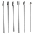 thumbnail image 1 of Juego de 6 Fresas de Carburo de Tungsteno, Kit de Perforación de Cabezal Cilíndrico, Herramientas de Pulido Rotativas Sólidas para Taladrar y Tallar Madera, 1 of 5