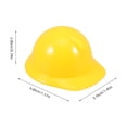 thumbnail image 4 of 10 Uds. Sombrero de construcción en miniatura, modelo de casco pequeño, decoración de casco de muñeca, 4 of 7