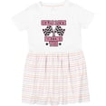 thumbnail image 3 of Inktastic Girls Love Racing Rally Flags Girls Toddler Dress, 3 of 5