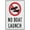 Warning Sign 3, variant on Caution Do Not Lean On Rail Sign Sign, 8"x12" Grade Reflective Sheeting Rust Free Aluminum, Weather Resistant, Waterproof, Easy To Mount