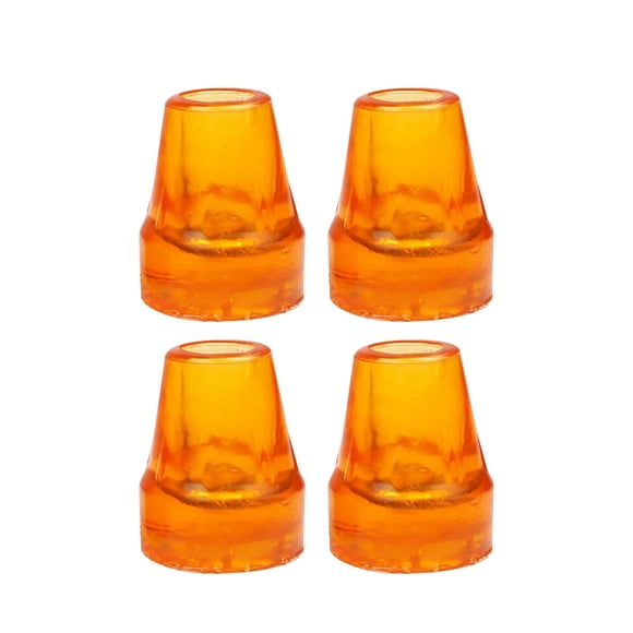 4 piezas de puntas de muleta, accesorios de repuesto, bastón reforzado de alta resistencia Agujero amarillo de 19 mm