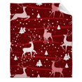 thumbnail image 1 of Christmas Reindeer Snowflakes Blanket Fleece Plush Throw Blankets Soft Cozy Warm Bedspread Shawl Bed Sofa Flannel Print Blanket, 1 of 4