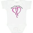 thumbnail image 3 of Inktastic Breast Cancer Awareness with Pink Ribbon Heart Boys or Girls Baby Bodysuit, 3 of 5