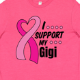 thumbnail image 4 of Inktastic Breast Cancer Awareness I Support My Gigi with Pink Ribbon Youth T-Shirt, 4 of 5
