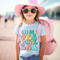 thumbnail image 2 of Shirts for Girls Print Back to School Shirt School Tee Kindergarten Shirts for Girls Kids T Shirt Children Z0C-Blue, 140, 2 of 5