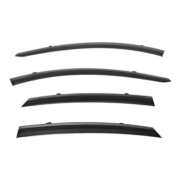 Wellvisors Side Window Visors Deflectors Rain Guards With Black Trim for 2023-2024 Nissan ARIYA 3-847NS030