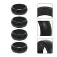thumbnail image 2 of 4pcs Dedo Anillo Protector Deporte Silicona Anillos de Dedos Flexibles Joyería al aire libre (Negro), 2 of 5