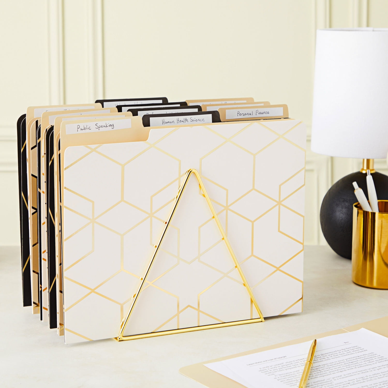 Pink Folder Paper Junkie 12 Pack Decorative Hanging File Folders, Letter  Size, 1/5 Decorative File Folders Letter Size, image size:1500x1500