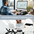 thumbnail image 4 of Gymax Adjustable Height Sit/Stand Desk Computer Lift Riser Laptop Work Station White, 4 of 10