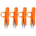 thumbnail image 3 of Fyydes Sewing Sissors,3pcs Crochet Scissors Incisive Blade Lightweight Portable Orange Color Stainless Steel Mini Scissors For Embroidery,Crochet Scissors, 3 of 8