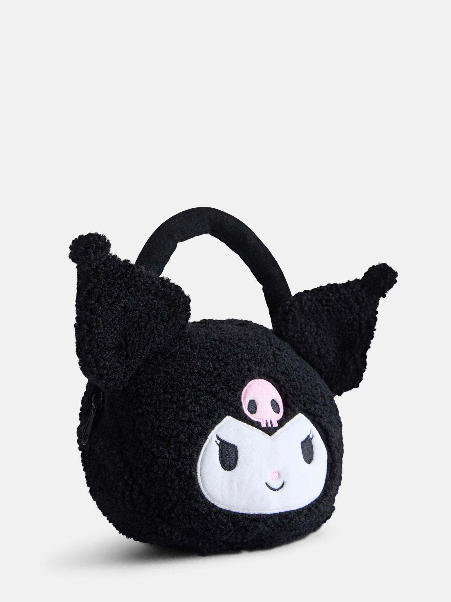 Sanrio Kuromi Girls Plush Handbag, Black