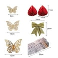 thumbnail image 5 of NIBOLOG 1 Set Creative Butterfly Shape Cake Topper Elegant Festive Touch Fabric Pastry Topper for Home, 5 of 8