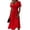 Red, variant on Cocktail Dresses for Women A-Line Mini Short Sleeve V-Neck Wrap Spring Dresses Casual Summer Beach Vacation Dress