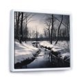 thumbnail image 2 of Designart "Wonderland Of Winter Scenery" Winter Landscape Floater Framed Canvas Wall Art, 2 of 5