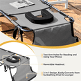 thumbnail image 6 of Renwick Outdoor Folding Tanning Chair with Face Hole, Gray, 6 of 8