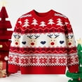 thumbnail image 2 of Staki Christmas Sweater Toddler Boy Toddler Christmas Sweatshirts Christmas Sweater Baby Boy Xmas Santa tree Outfit(Red,7-8 Years), 2 of 6