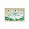 thumbnail image 1 of St. Patrick's Day Wall Art with Frame, Celebration Greeting with Rainbow and Flags Lucky Clovers Shamrock Plant, Printed Fabric Poster for Bathroom Living Room, 35" x 23", Multicolor, by Ambesonne, 1 of 2