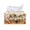 Autumn Gnome Pumpkin Pattern, variant on Psesaysky PU Leather Rectangle Tissue Box Cover, with Buckle Easy to Clean Tissue Box Holder for Tabletop Living Room, Beach Seashell Pattern