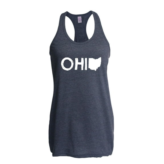 Normal is Boring - Women's Racerback Tank Top, up to Women Size 2XL - Ohio Map