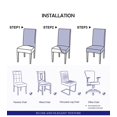 thumbnail image 4 of Stretch Chair Covers For Dining Chairs, Chair Protector Cover 6 Pieces, Elastic Chair Protector Seat Covers, 4 of 4
