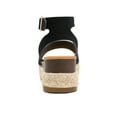 thumbnail image 5 of Dream Pairs Women's Platform Ankle Strap Open Toe Espadrille Wedge Sandals, 5 of 6
