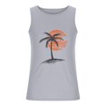 thumbnail image 3 of Titcea Mens Tank Top Outdoor Running T-Shirt Beach Vacation Sleeveless Printed Top, 3 of 8