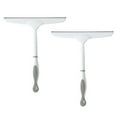 thumbnail image 3 of FRCOLOR 2pcs Silicone Skid Resistance Handle Glass Scraper Squeegees Window Brush Cleaner Wiper for Home, 3 of 8