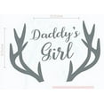 thumbnail image 5 of Nursery Décor Daddy's Girl Antlers Wall Decals Stickers 23x16-Inch Storm Gray, 5 of 5