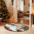 thumbnail image 5 of Antqov Half Round Doormat 16x24" Non-Slip Christmas Rug Holiday Door Mats Entryway Floor Rugs Indoor for Kitchen Living Room Bathroom Supplies, 5 of 6