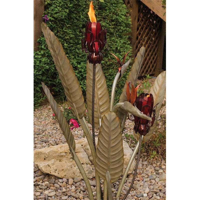 Desert Steel Birds of Paradise Tiki Torch by Desert Steel Corporation