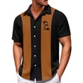 thumbnail image 2 of Men's Hawaiian Printed Button Short Sleeve Shirts Men's Casual Fashion Short Sleeve Shirts 2XL, 2 of 4
