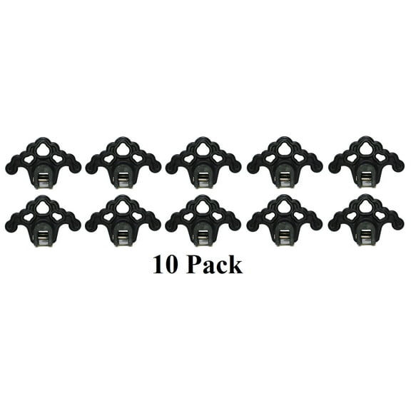 (10) BLACK Roof Ice Guard Snow Guard Snow Stops for Standing Seam Metal Roofing