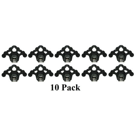 (10) BLACK Roof Ice Guard Snow Guard Snow Stops for Standing Seam Metal