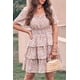 thumbnail image 2 of Vestido PRETTYGARDEN 2025 Floral de Verano en Capas Blanco Talla M, 2 of 6
